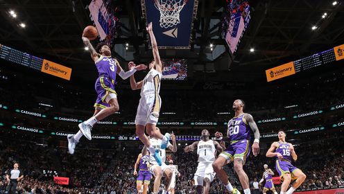 《TOP时刻》【原声】28日NBA十佳球 爵士连续上演隔人暴扣大戏 普尔不要两分挨大帽 