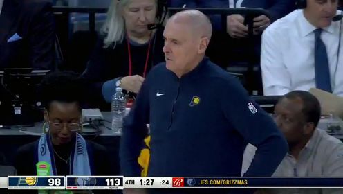《NBA全场集锦》【回放】NBA常规赛：步行者vs灰熊第4节英文原声回放