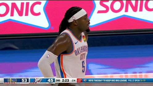 《俄克拉荷马雷霆》【回放】NBA常规赛：勇士vs雷霆第2节中文解说回放