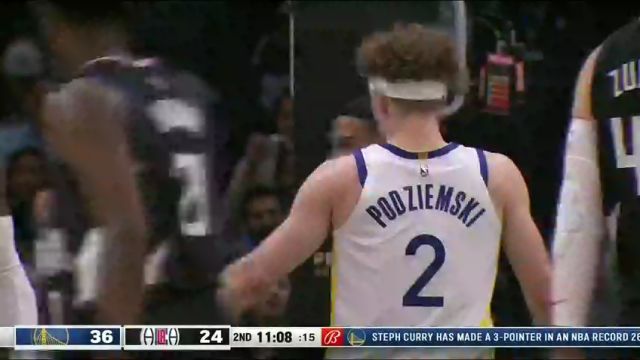 勇士vs快船第2节中文解说回放