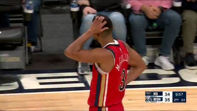 NBA常规赛：鹈鹕vs奇才第2节中文解说回放