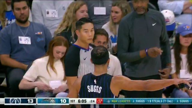 NBA常规赛：奇才vs魔术第1节英文原声回放