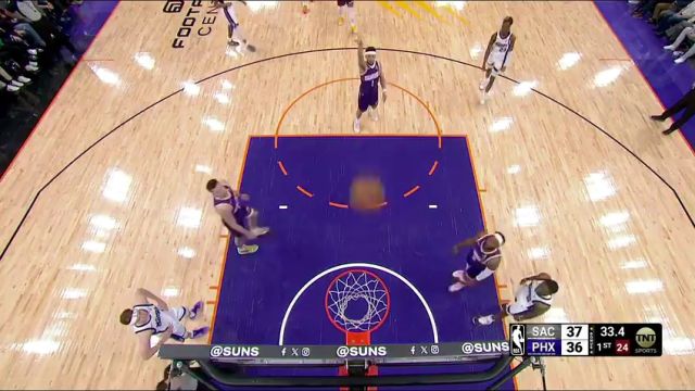 NBA常规赛：国王vs太阳第1节中文解说回放