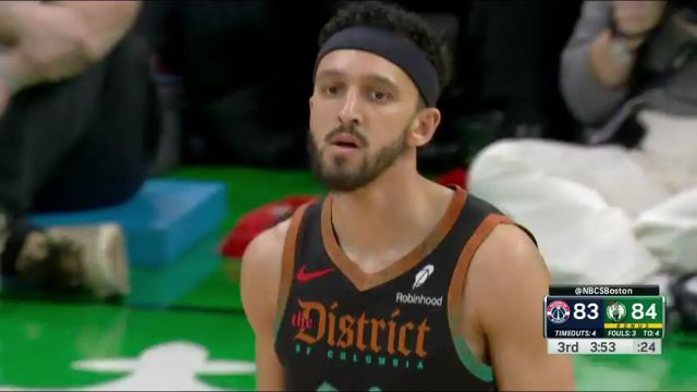 NBA常规赛：奇才vs凯尔特人第3节英文原声回放