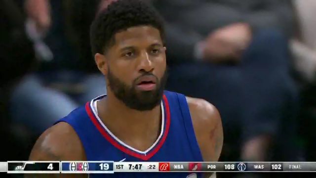 NBA常规赛：爵士vs快船第1节中文解说回放