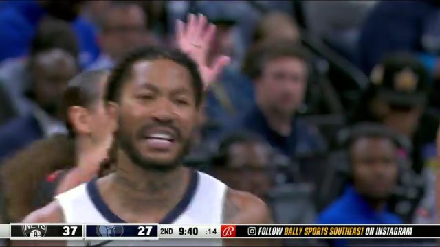 NBA常规赛：篮网vs灰熊第2节中文解说回放