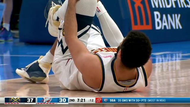 NBA常规赛：掘金vs雷霆第2节中文解说回放