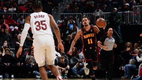 《NBA全场集锦》【球星】特雷-杨vs骑士集锦 全场15+5两记超远三分杯水车薪