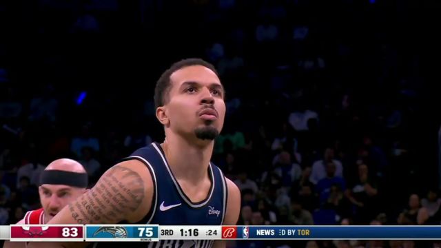 NBA常规赛：公牛vs魔术第3节英文原声回放