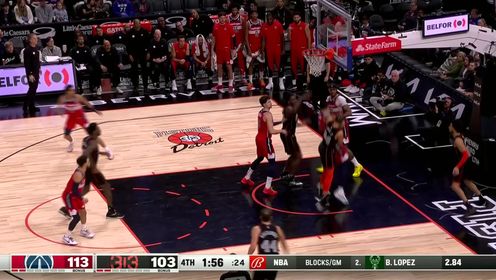 《NBA全场集锦》击地长传贯穿防线 阿弗迪亚助加福德突破快攻暴扣