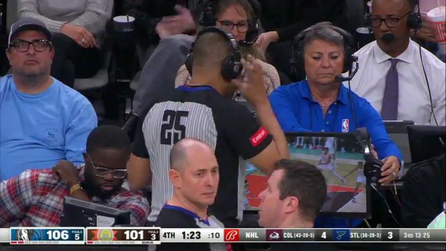 NBA常规赛：独行侠vs马刺第4节英文原声回放