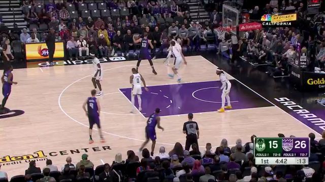 雄鹿vs国王第1节中文解说回放