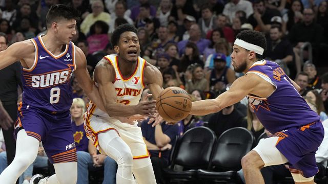 亨特vs太阳集锦 里突外投全能表现拿下22分