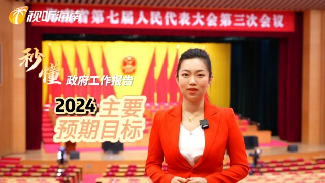 秒懂政府工作报告2024主要预期目标