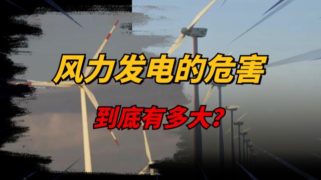 风力发电机的危害有多大?是该继续大力推广,还是该立即停止呢?