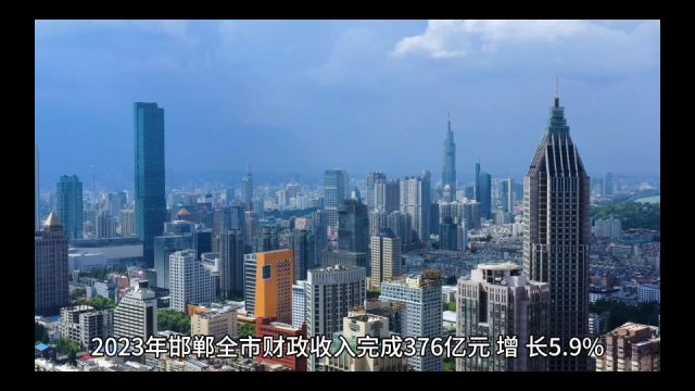 2023年邯郸各地财政收入表现,武安再上五十亿,魏县增速领跑