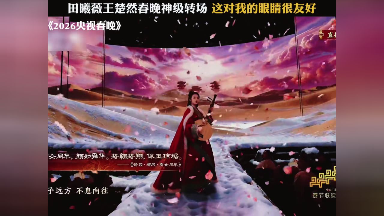 田曦薇王楚然春晚神级转场,这对我的眼睛很友好#2026央视春晚#王楚然#田曦薇_高清1080P在线观看平台_腾讯视频