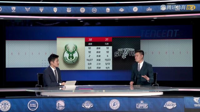 雄鹿vs马刺中文解说全场回放