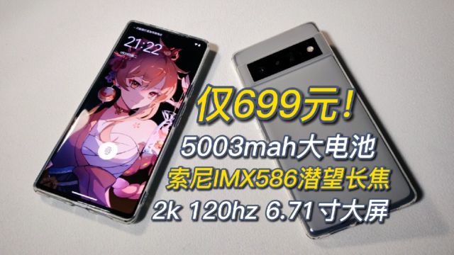 699元!潜望镜2k120屏5003大电池,12+256高配,谷歌pixel6pro测评