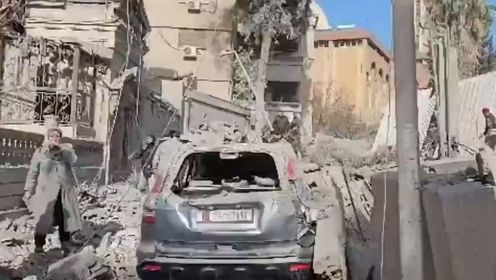 以军空袭叙利亚首都大马士革已致多人死伤 住宅楼遭袭后画面曝光