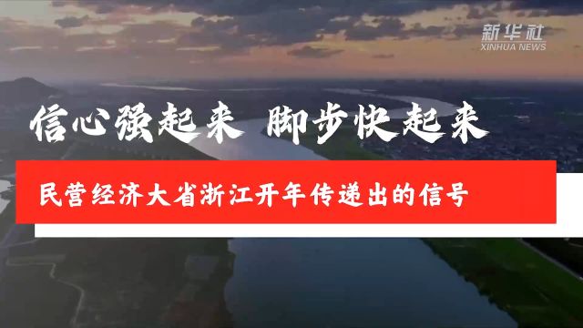 信心强起来,脚步快起来——民营经济大省浙江开年传递出的信号