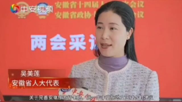 黄梅戏名家、省人大代表吴美莲,两会期间接受媒体记者采访.