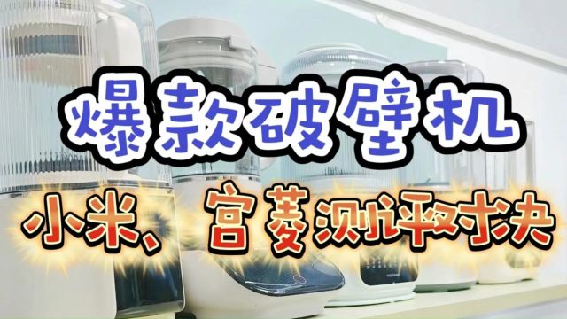 小米、宫菱破壁机测评对决,哪个品牌更胜一筹