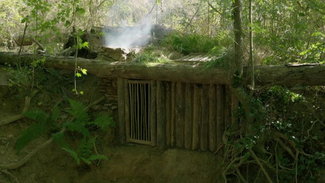 野外建造:谁能想到,男人仅用一天时间就搭建了这么漂亮的小屋