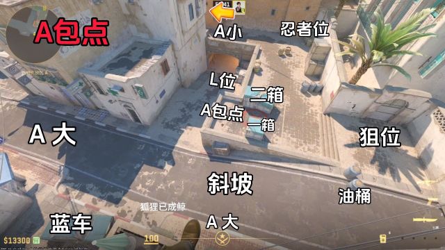 沙2报点来啦,dust2报点教学,炙热沙城2点位名称