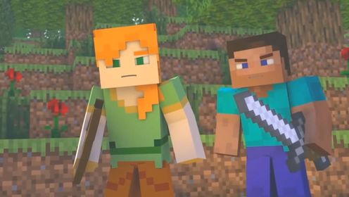 我的世界:史蒂夫和爱丽丝来迟一步,改邪归正的巫师被掠夺者消灭
