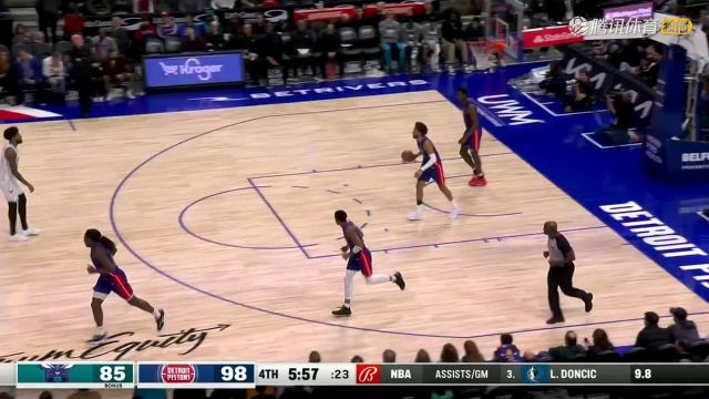 2023/24赛季NBA常规赛：黄蜂 VS 活塞 全场回放