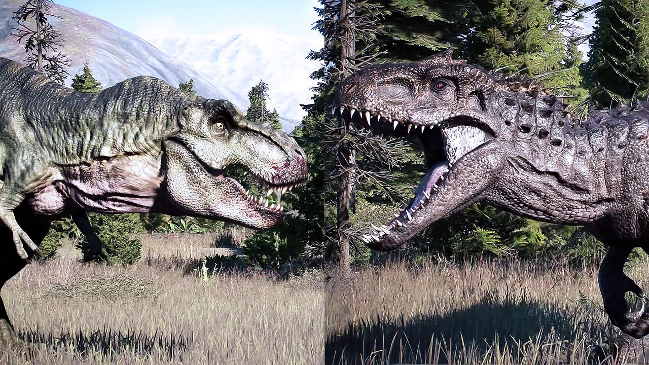 霸王龙(bull)vs 狂暴龙 ~ 侏罗纪世界进化