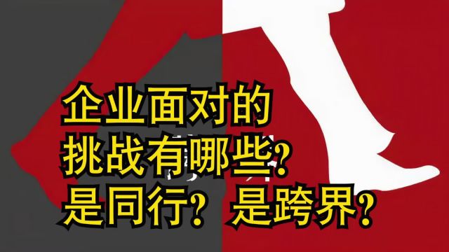 “互联网+”时代下,企业面对的挑战有哪些?是同行?是跨界?