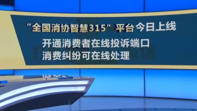 新消费下的“新维权”,“全国消协智慧315”平台今天上线