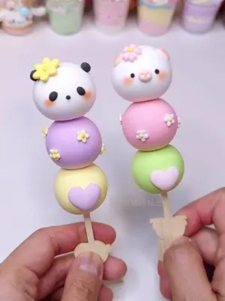 超轻粘土教程~糯叽叽动物糯米团子#超轻粘土 #手工diy #我的手工日常