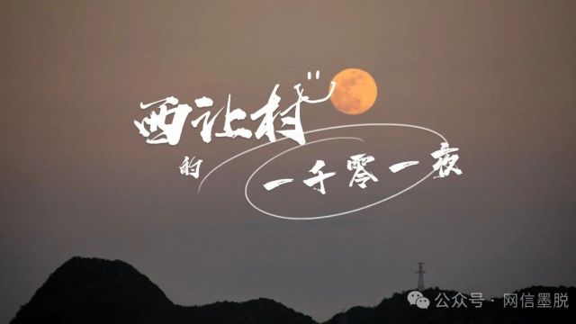 优秀驻村事迹展播丨西让村的一千零一夜