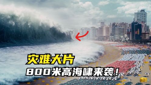 灾难大片：800米高的海啸来袭！