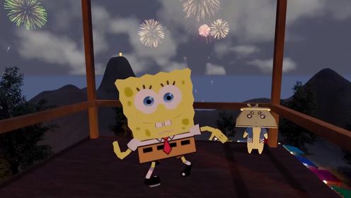 和海绵宝宝做邻居是一种什么体验?角角和宝宝一起祝大家中秋快乐