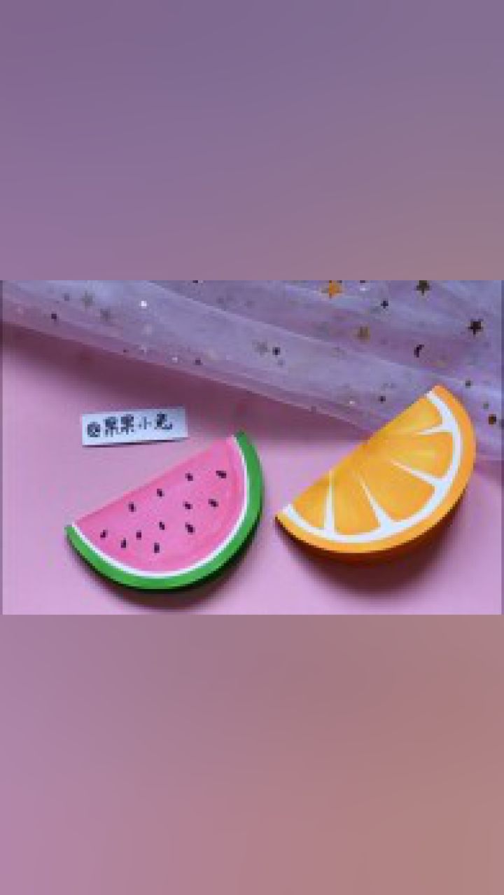 自制自制仿真水果便签本 手工可爱水果便签小本子