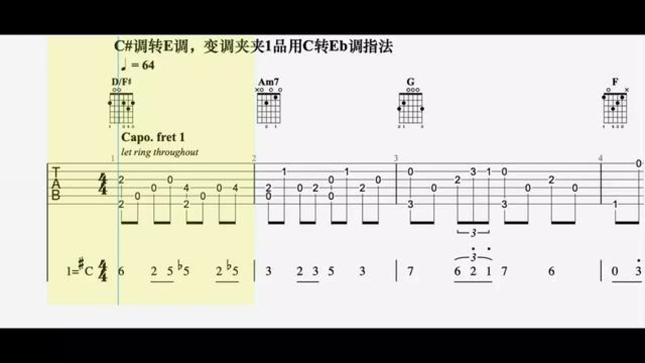 【吉他独奏】如初(张碧晨) #吉他谱 #吉他独奏 #吉他老杨 #吉他教学