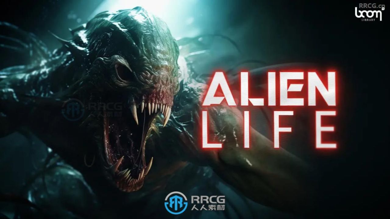 外星生命生物动物怪物异形叫声咆哮声鼻息声鸣叫声音效音乐素材 rrcg
