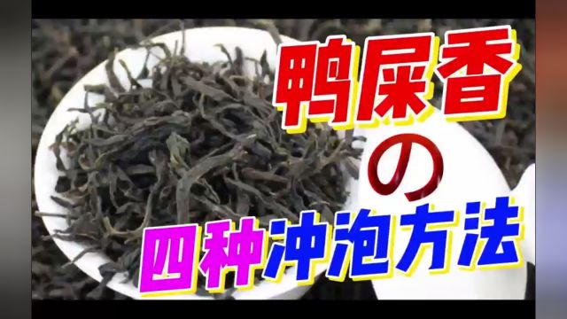 茶文化之凤凰鸭屎香的四种冲泡方法