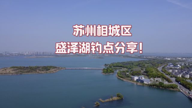 苏州相城区盛泽湖钓点分享!