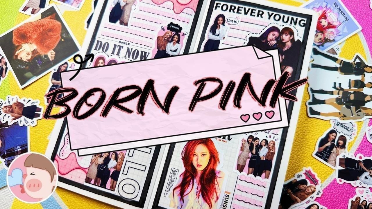 手帐 blackpink贴纸日记 拼贴排版 声控 白噪音 沉浸式 asmr