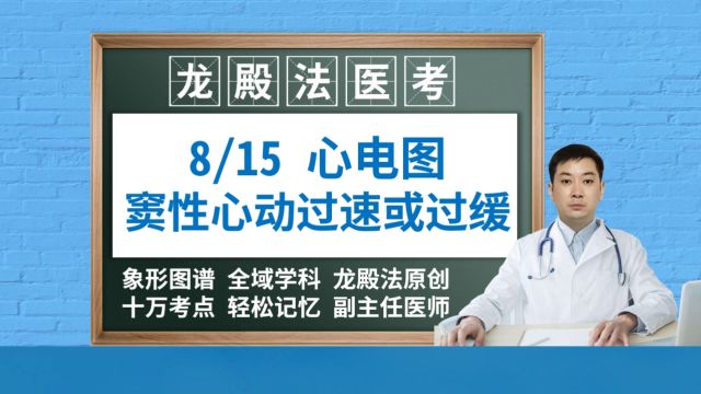 第8节窦性心动过速或过缓龙殿法医考医师技能护士心电图入门医学生