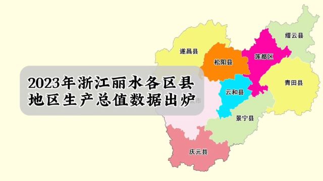 浙江丽水各区县2023年GDP数据出炉:莲都区第一,龙泉市超遂昌县