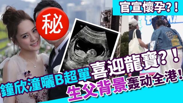 官宣怀孕?!钟欣潼社交平台晒B超单喜迎龙宝?!孩子生父遭曝光,背景强硬轰动全港