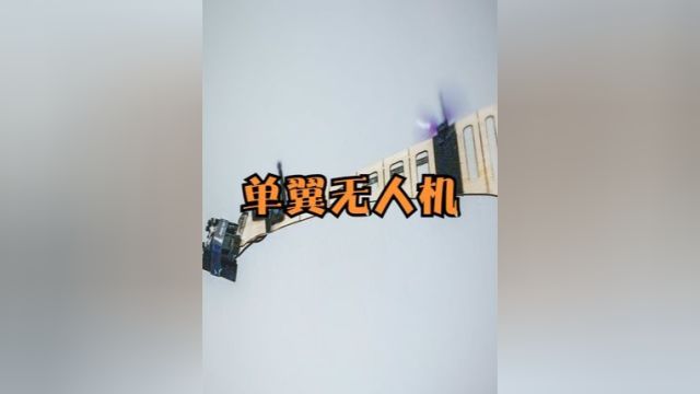 不可思议的单翼无人机,一根翅膀空中飞行,飞行方式像回旋镖 #涨知识 #科普