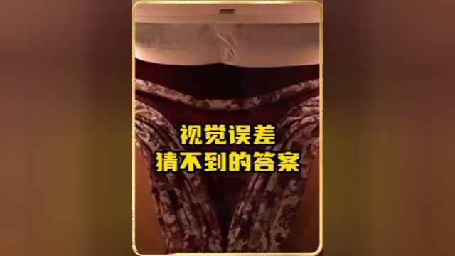 这些视觉误差简直匪夷所思,你根本猜不到答案