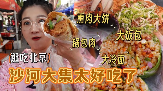 【逛吃北京】沙河大集现在超多好吃的!根本吃不完!熏肉大饼绝了